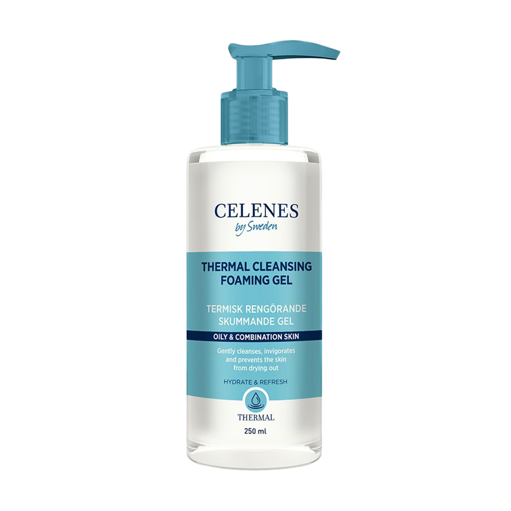 Термальний очищувальний гель Celenes Thermal Cleansing Foaming Gel для жирної та комбінованої шкіри обличчя, 250 мл